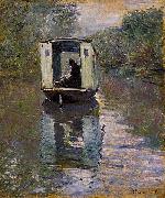 Claude Monet Le Bateau-atelier oil painting